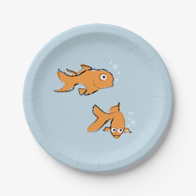 Goldfish Pappteller (Vorderseite)