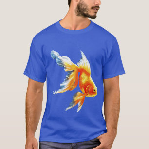 Goldfish Realistischer Vektor-Ausschnitt Abgeschie T-Shirt