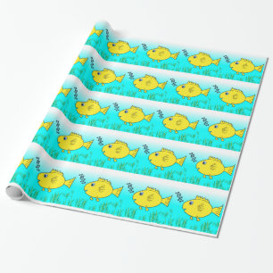 Goldfish schwimmen geschenkpapier