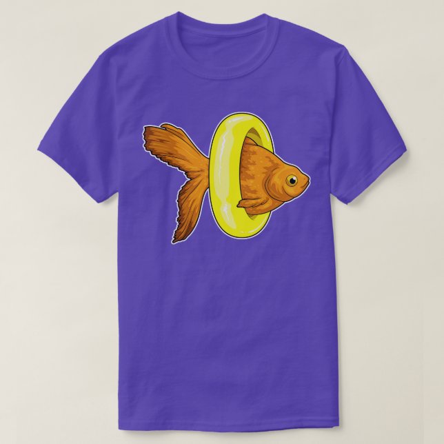 Goldfish schwimmen Lifebuoy T-Shirt (Design vorne)