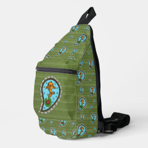 Goldfish skalieren crossbody bag