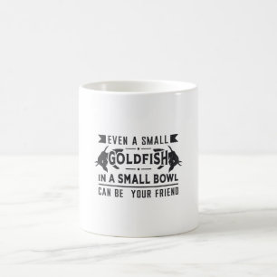 Goldfish sogar eine kleine Goldfish Retro Funny Fi Kaffeetasse