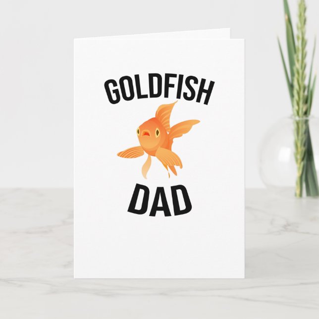 Goldfish Vater | Goldfish Father Aquarist Goldfish Karte (Vorderseite)