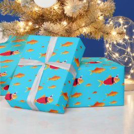 Goldfish Weihnachtspapier Geschenkpapier