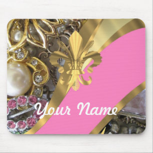 Goldfliege de lys mousepad
