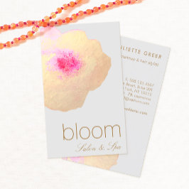 Goldflorale Aquarellsalon Wellness-Center Visitenkarte