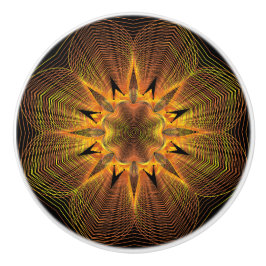 Goldflorale Keramik Möbelknöpfe Keramikknauf