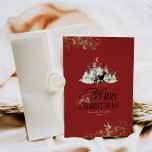Goldflorale Weihnachten Hirsch Foto Weihnachten Ro<br><div class="desc">Die Weihnachtskarte des Schwarzwaldes ist eine festliche und bezaubernde Möglichkeit, Ihren Freunden und der Familie während der Ferienzeit herzliche Fotos zu schenken. Die Karte zeichnet sich durch eine atemberaubende Kombination aus Schwarz und Gold aus und schafft eine elegante und magische Atmosphäre, die an ein Winterwunderland erinnert. Der Hintergrund der Karte...</div>