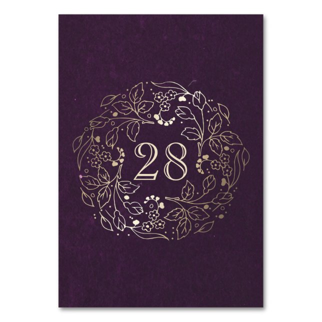 Goldflorenkreuzpe Tischnummer (Vorderseite)