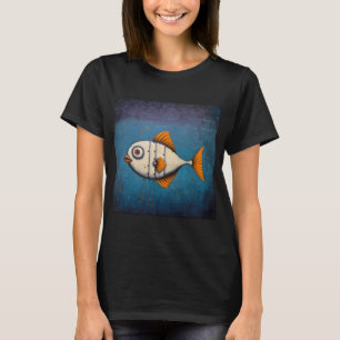Goldflossen-Mechanischer Fisch T-Shirt