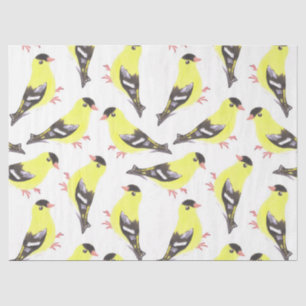 Goldflossen-Vogelart Seidenpapier