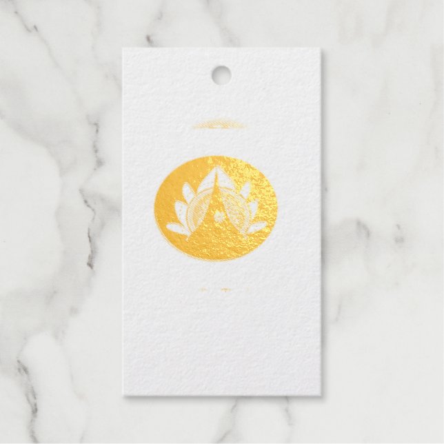 GoldFoil-Geschenk-Tag Geschenkanhänger (Vorderseite)