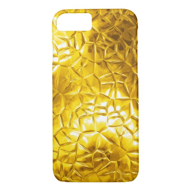 Goldfolie 3D abstrakt Case-Mate iPhone Hülle (Rückseite)
