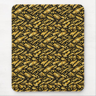 Goldfolie abstraktes Muster Mousepad