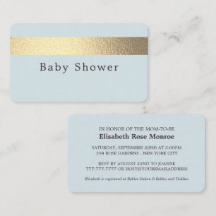 Goldfolie, Blue Baby Shower Ticket