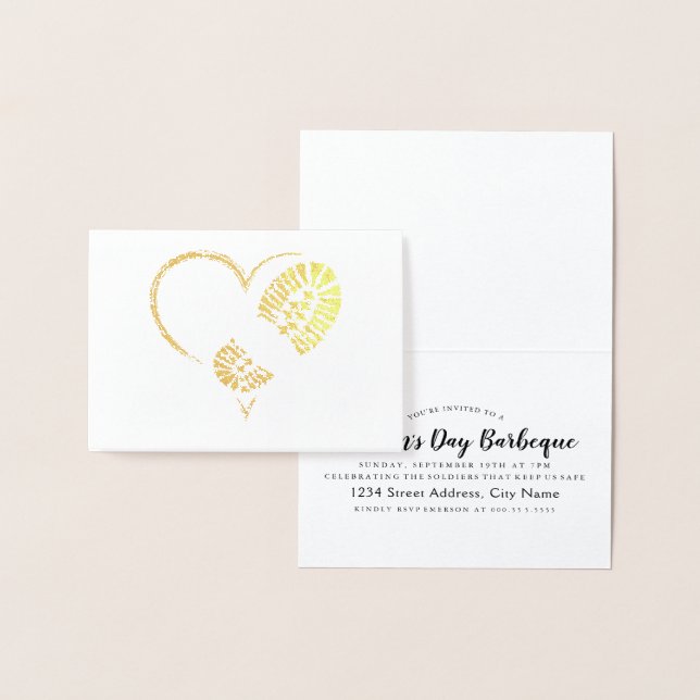 Goldfolie des Bootstauchs Folienkarte (Anzeige)