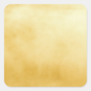 Goldfolie Falschgold Quadratischer Aufkleber