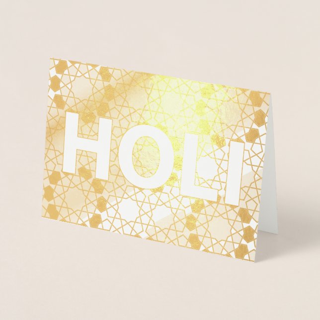 Goldfolie Folienkarte (Vorderseite)