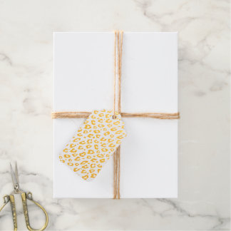 Goldfolie-Leopmuster Weihnachtsgeschenk-Tags Geschenkanhänger