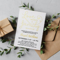 Goldfolie Liebe Macht Eine Familie Adoptionsshower