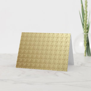 Goldfolie-Look Blätter auf goldenem Hintergrund Feiertagskarte