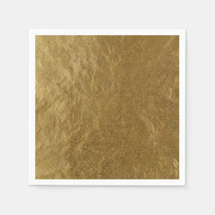 Goldfolie Look Modern Elegant Chic Hochzeit Serviette