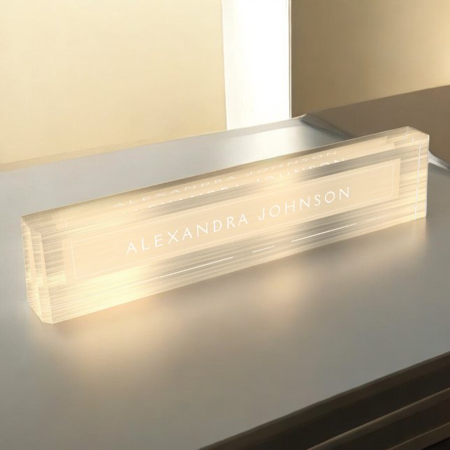 Goldfolie | Luxus Beruflich Moderne Namensplakette (Von Creator hochgeladen)