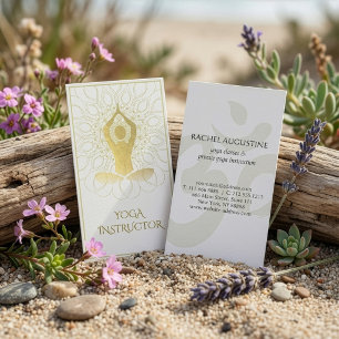 Goldfolie-Mandala-Blumen-Yoga-Meditation-Om-Symbol Visitenkarte