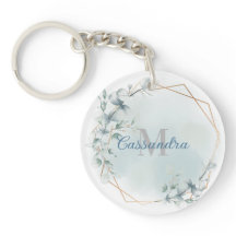 Goldfolie mit Eukalyptus - Mit Monogramm