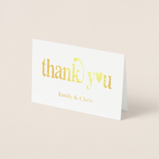 Goldfolie | Niedliches kalligraphisches Foto Viele Folienkarte (Vorderseite)