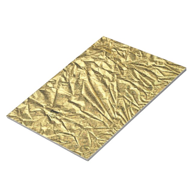 Goldfolie Notizblock (angewinkelt)