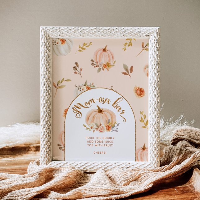 Goldfolie Orangenkürbis Mama-osa-Bar Poster (Von Creator hochgeladen)