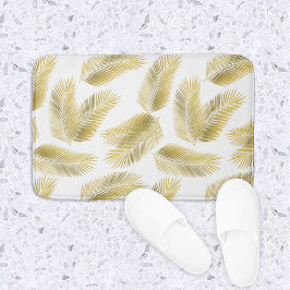 Goldfolie Palm Blätter Muster Badematte