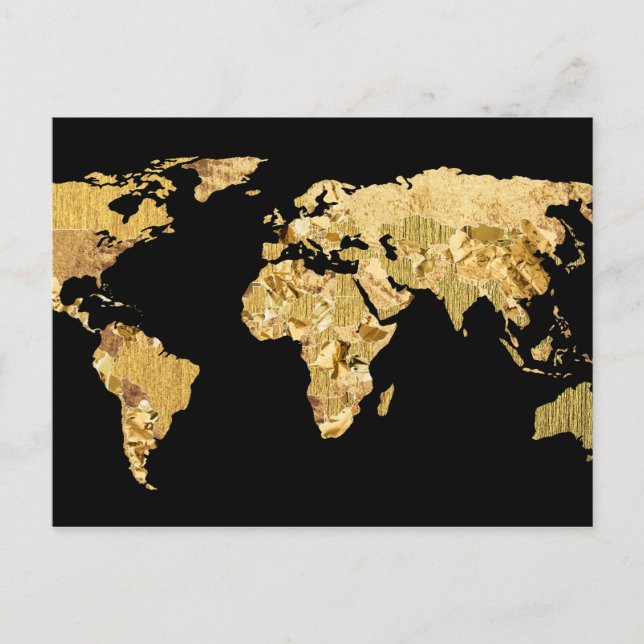 Goldfolie Postkarte (Vorderseite)