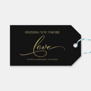 Goldfolie Schrift S'more Liebes Dankes Tags Geschenkanhänger