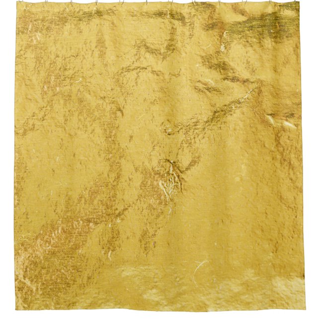 Goldfolie: Shiny Abstrakt Texture Duschvorhang (Vorderseite)