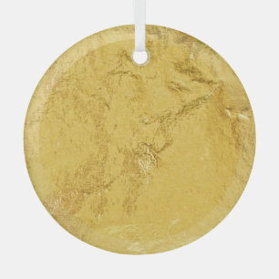 Goldfolie: Shiny Abstrakt Texture Ornament Aus Glas