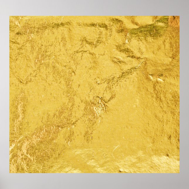 Goldfolie: Shiny Abstrakt Texture Poster (Vorne)