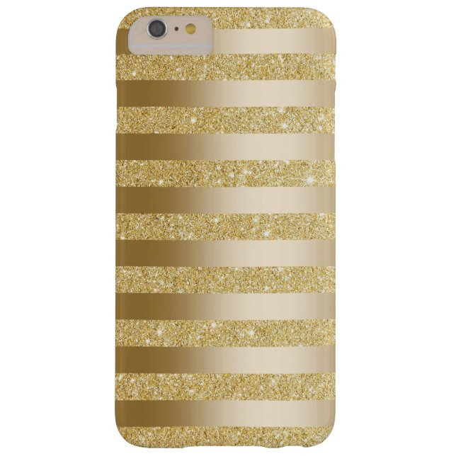 Goldfolie Stripes Imitat-Glitzer iPhone 6 Case-Mate iPhone Hülle (Rückseite)