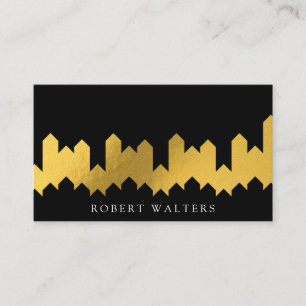 Goldfolie Textur Lux Formen Visitenkarte
