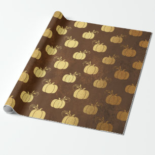 Goldfolie Thanksgiving Geschenkpapier