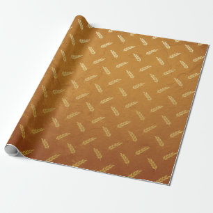 Goldfolie Thanksgiving Geschenkpapier