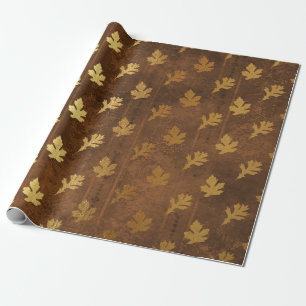 Goldfolie Thanksgiving Geschenkpapier