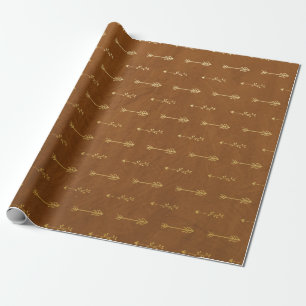 Goldfolie Thanksgiving Geschenkpapier