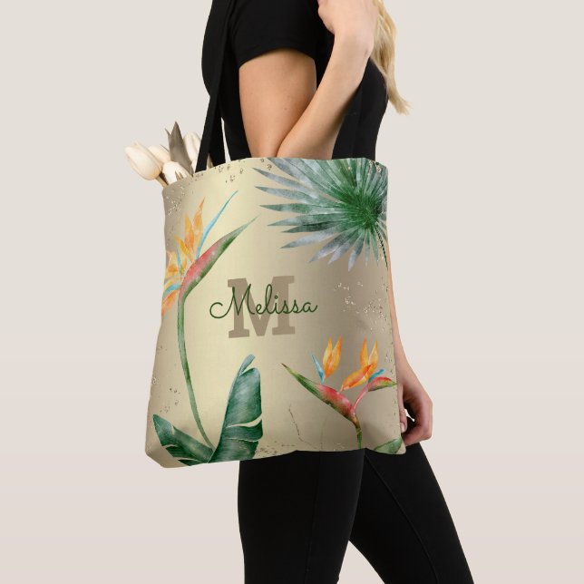 Goldfolie Tropical Island Bloral Monogram Script (Von Nahem)