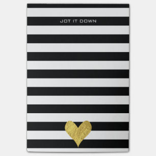 Goldfolien-Herz Post-it Klebezettel