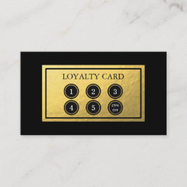 Goldfolien-Loyalitäts-Karte Treuekarte