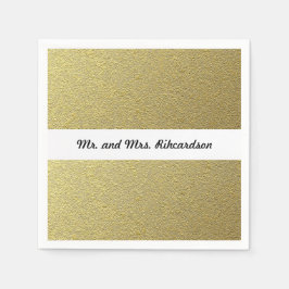 Goldfolieneffekt Serviette