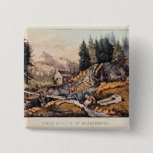 Goldförderung in Kalifornien Button