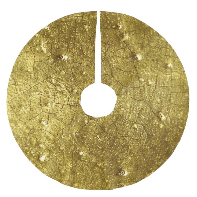 Goldfotografie Polyester Weihnachtsbaumdecke (Vorderseite)